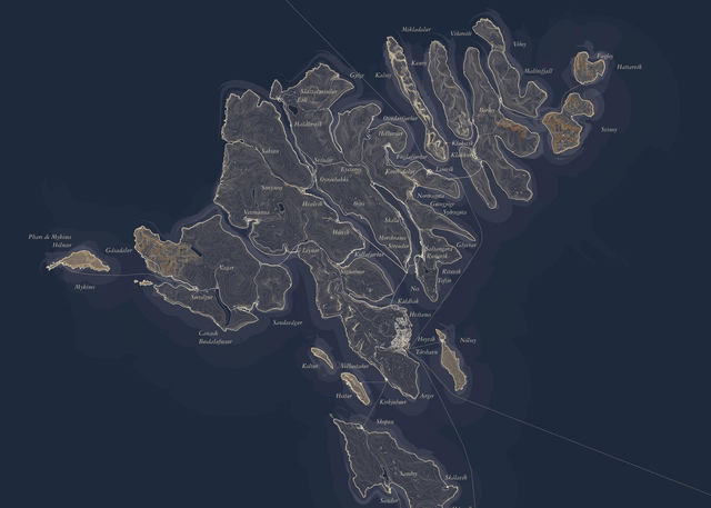 Carte - Îles Féroé