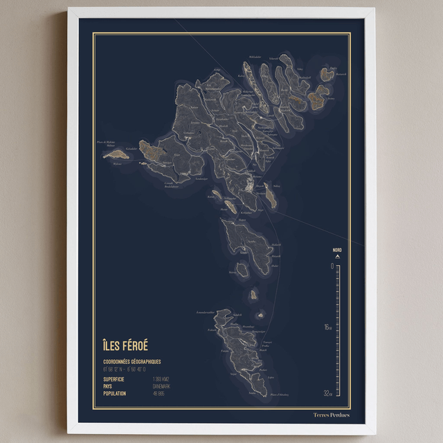 Carte - Îles Féroé