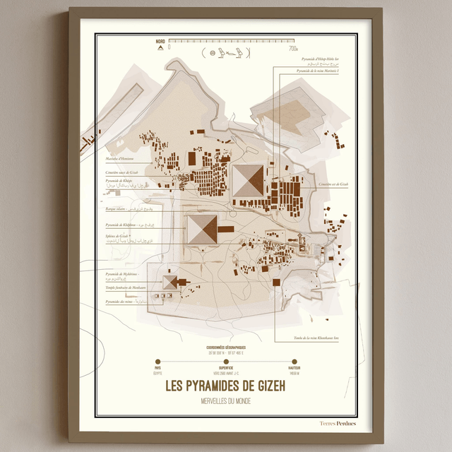 Carte - Les Pyramides de Gizeh