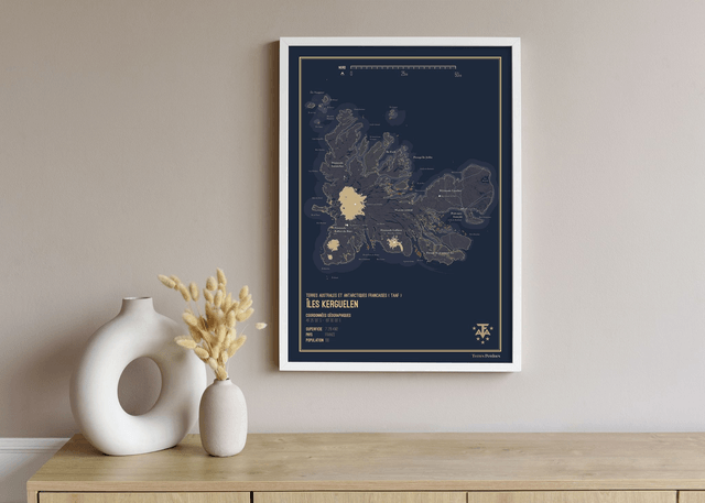 Carte - Terres australes et antarctiques françaises