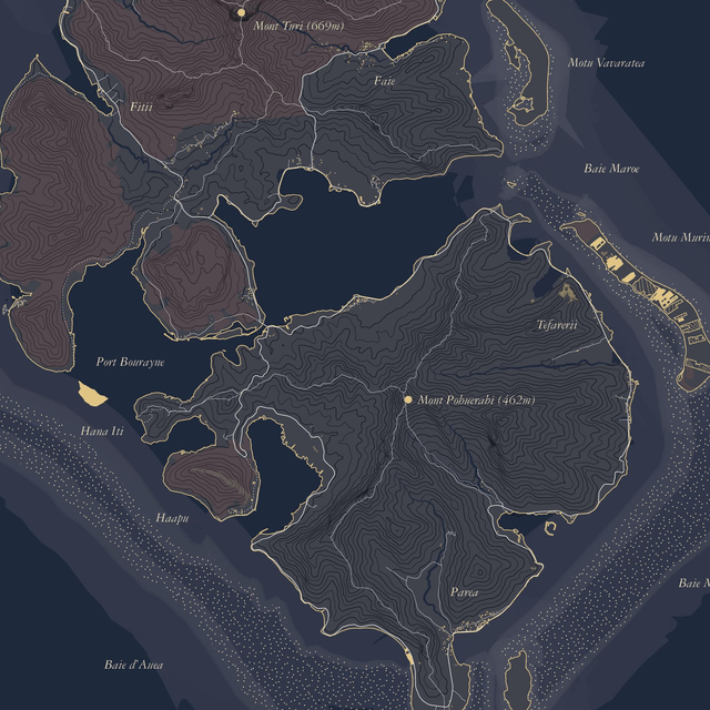 Carte - Huahine