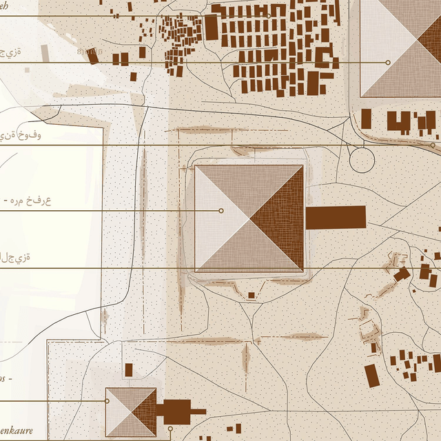 Carte - Les Pyramides de Gizeh