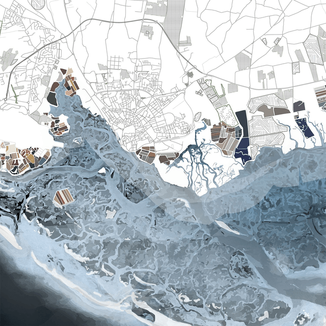 Carte - Lagune de Faro