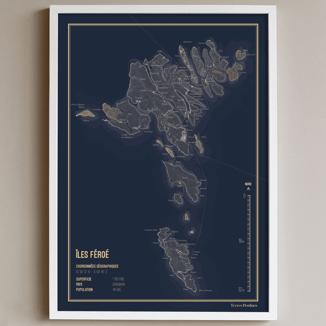 Carte - Îles Féroé
